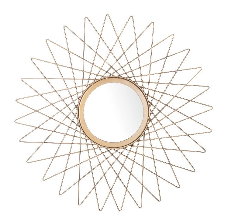 Bilsons 23 in. x 23 in. Gold Framed Mirror CG1140