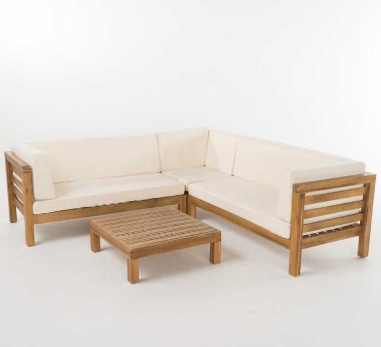 (Set of 2) Teak Corner Outdoor Chairs CG750