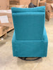 TEAL Glider Swivel Push Back Nursery Recliner