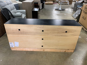Garreston Solid Wood TV Stand for TVs up to 75”, Black