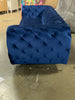 86” Blue Velvet Sofa