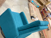 TEAL Glider Swivel Push Back Nursery Recliner
