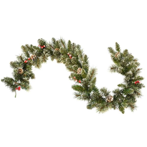 6' Snow Cashmere Mix Pine Garland (#K5726)