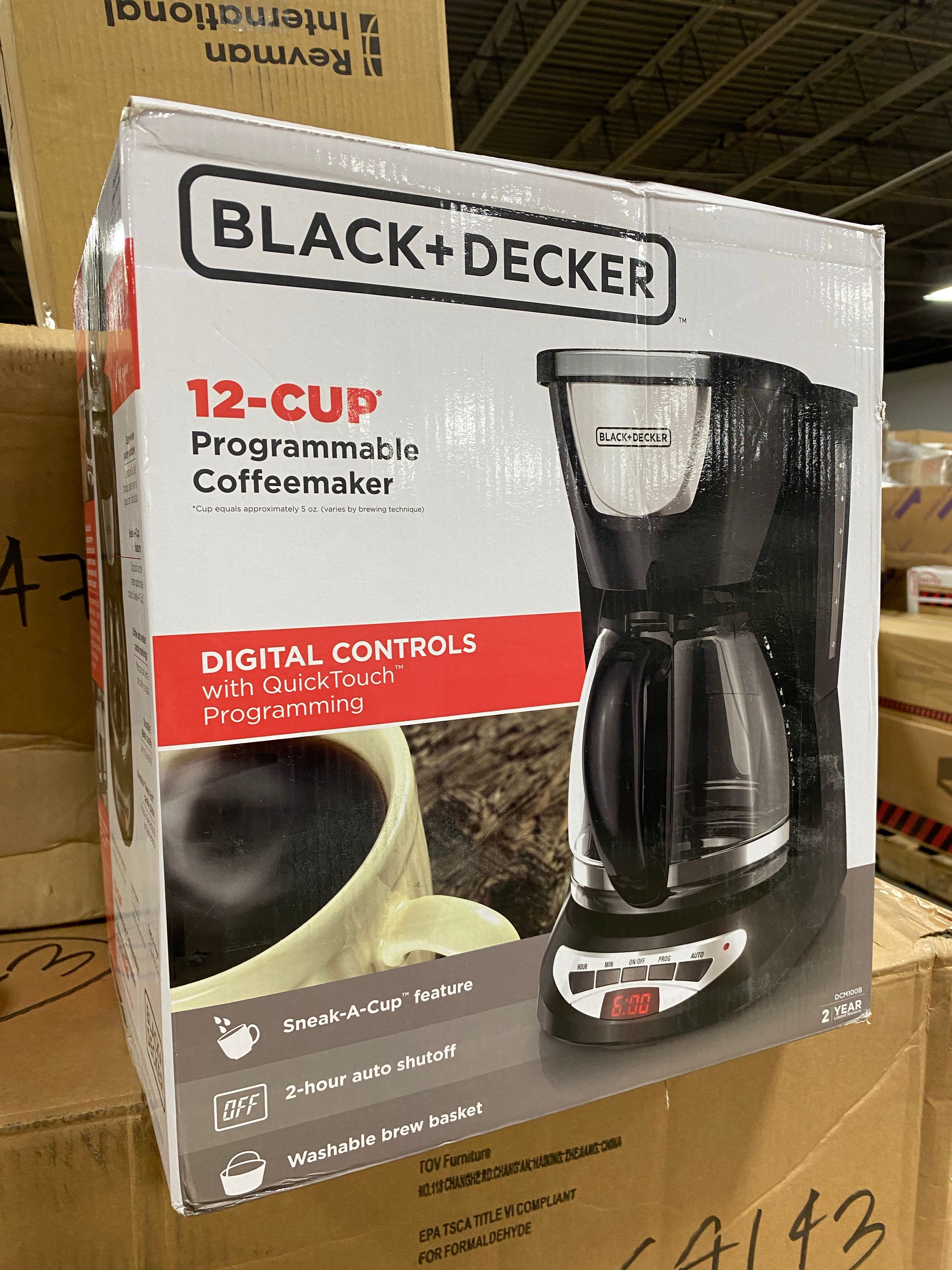 Black + Decker 12-Cup Coffee Maker  #SA164