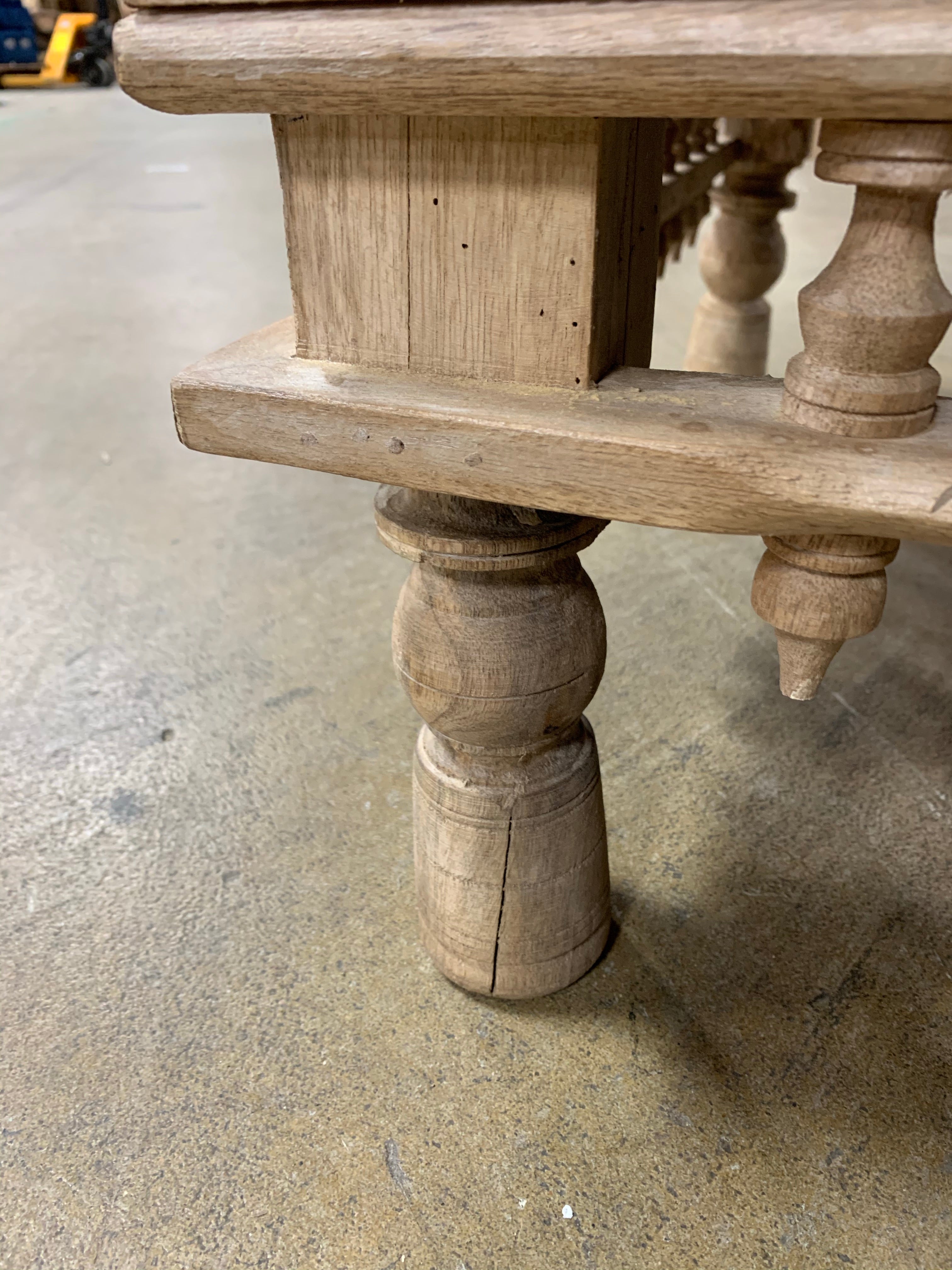 Beige Kangley Wood Bench