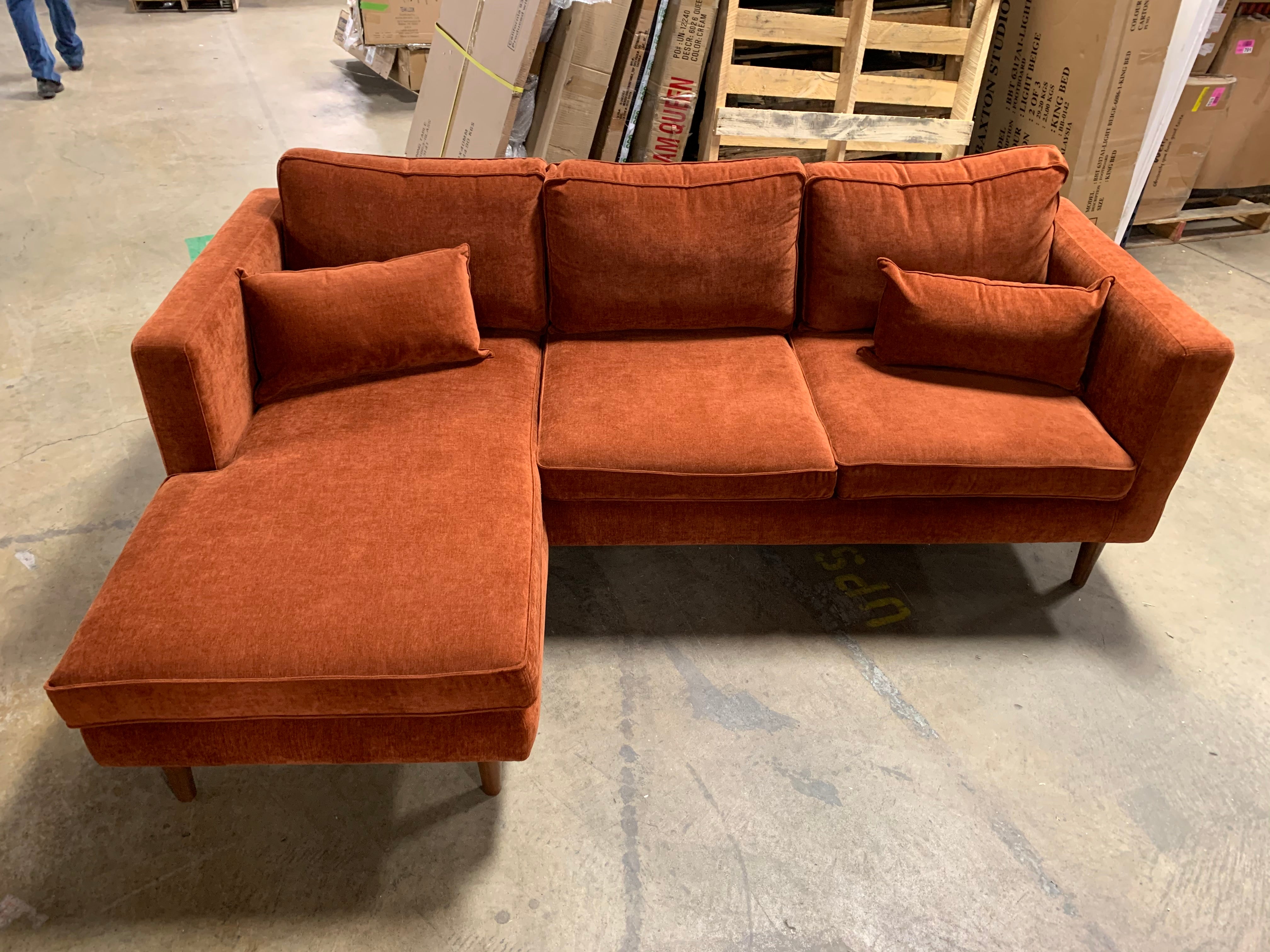 Bigler 89" Reversible Sectional, Danny Rust