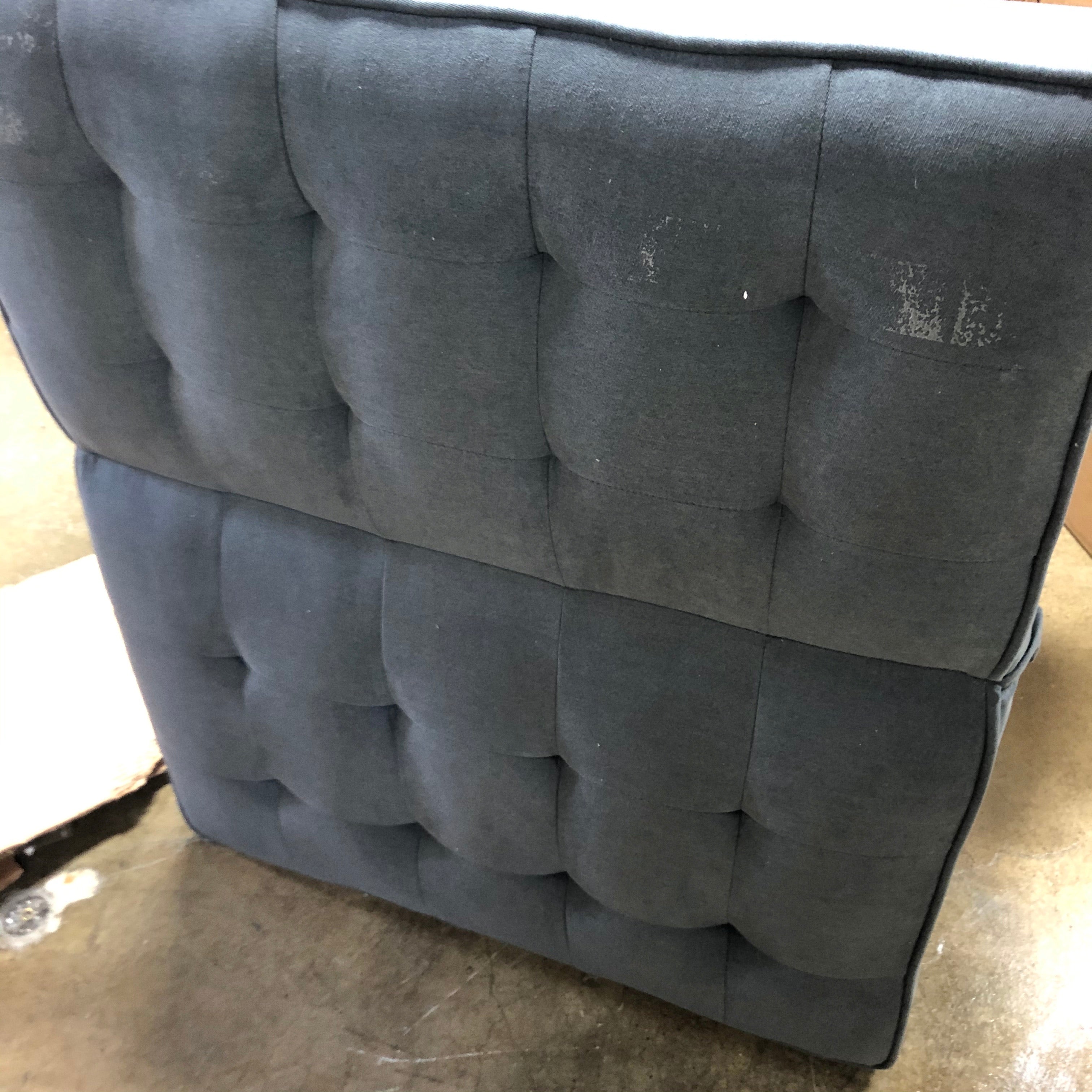 90" Gray Convertible Square Arm Sofa CG663