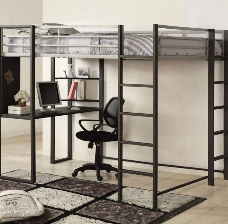 (Twin) Cevenola Loft Bed with Desk CG1714