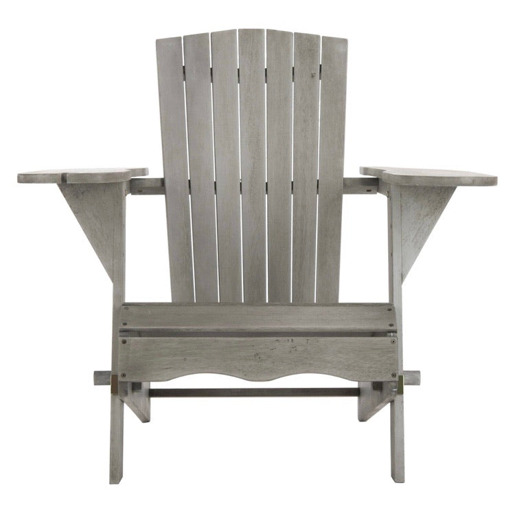 (Set of 2) Breetel Grey Wash Wood Adirondack Chairs CG270