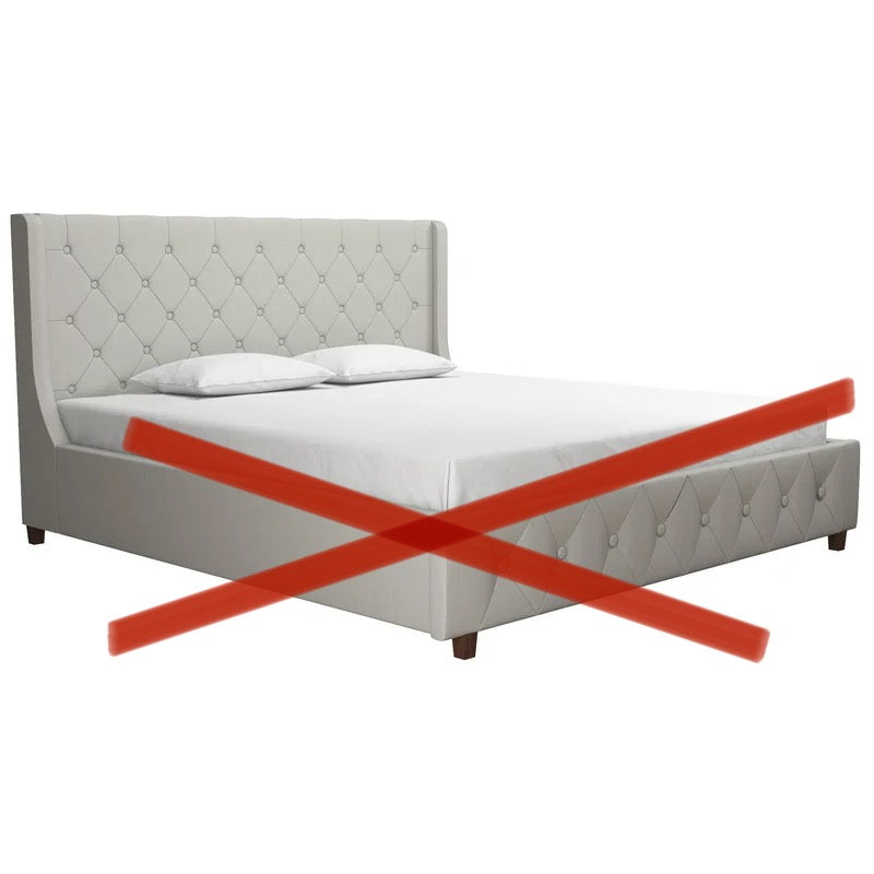 *AS IS* Mercer Tufted Upholstered KING Platform Headboard ONLY MG507