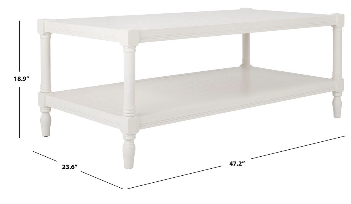Bela White Coffee Table #LX4085
