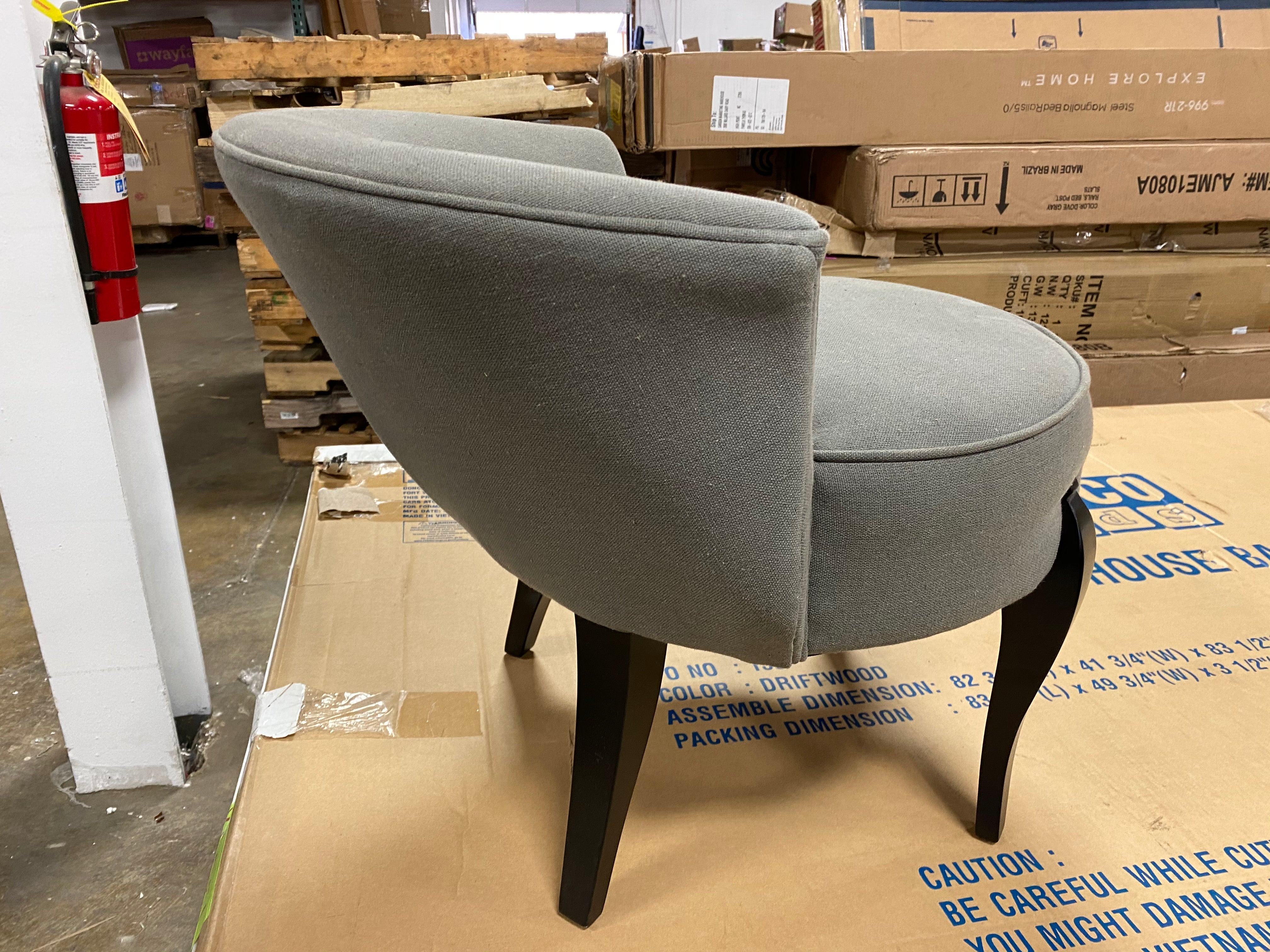 Mora Vanity Chair, Sea Mist *As Is* (#K4230)