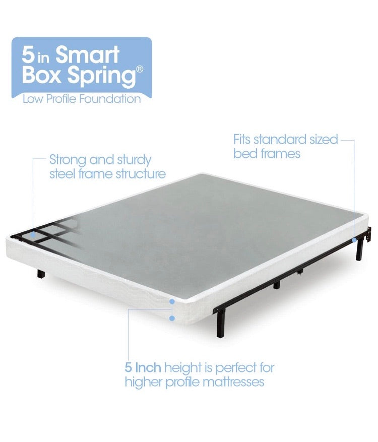 (King) Zinus Armita Smart 5" Metal Box Spring CG628