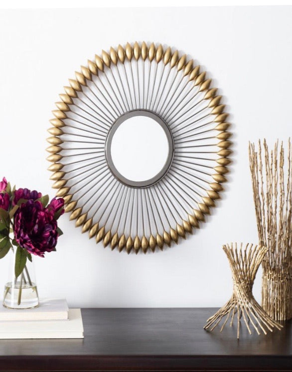 23x23" Rulan Zinc/Gold Mirror CG467