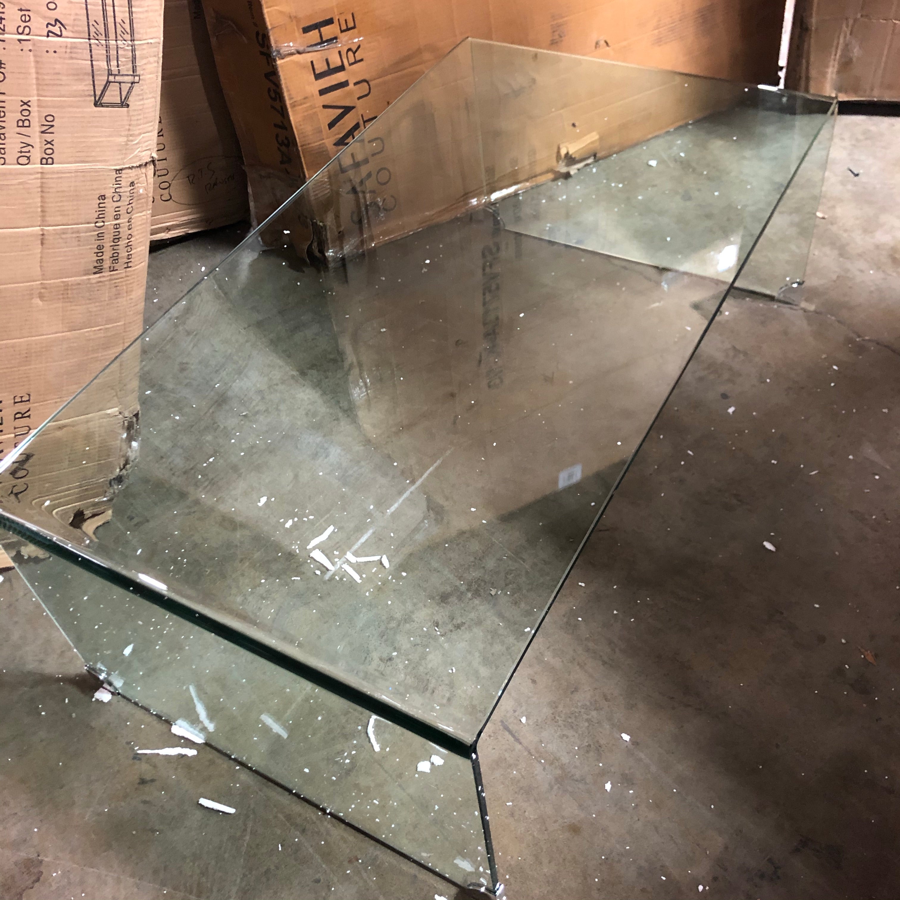 Willow Glass Coffee Table