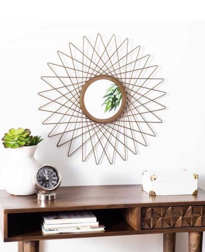 Bilsons 23 in. x 23 in. Gold Framed Mirror CG1140