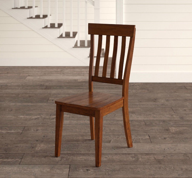 (Set of 2) Benedetta Solid Wood Slat Back Side Chairs CG1492