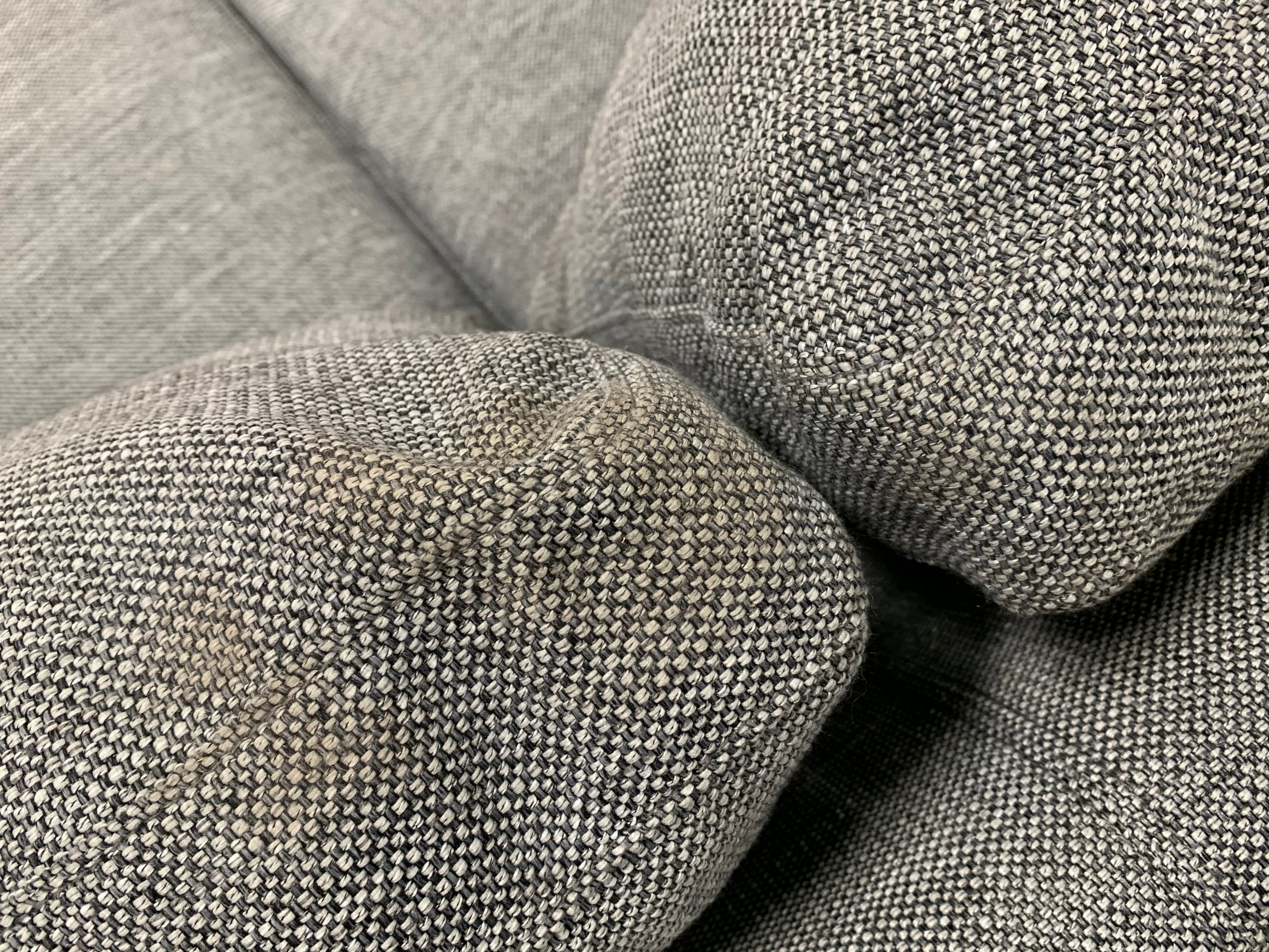 85" Gray Tweed Sofa