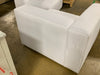 Mingle White 2 Piece Upholstered Fabric Sectional Sofa Set