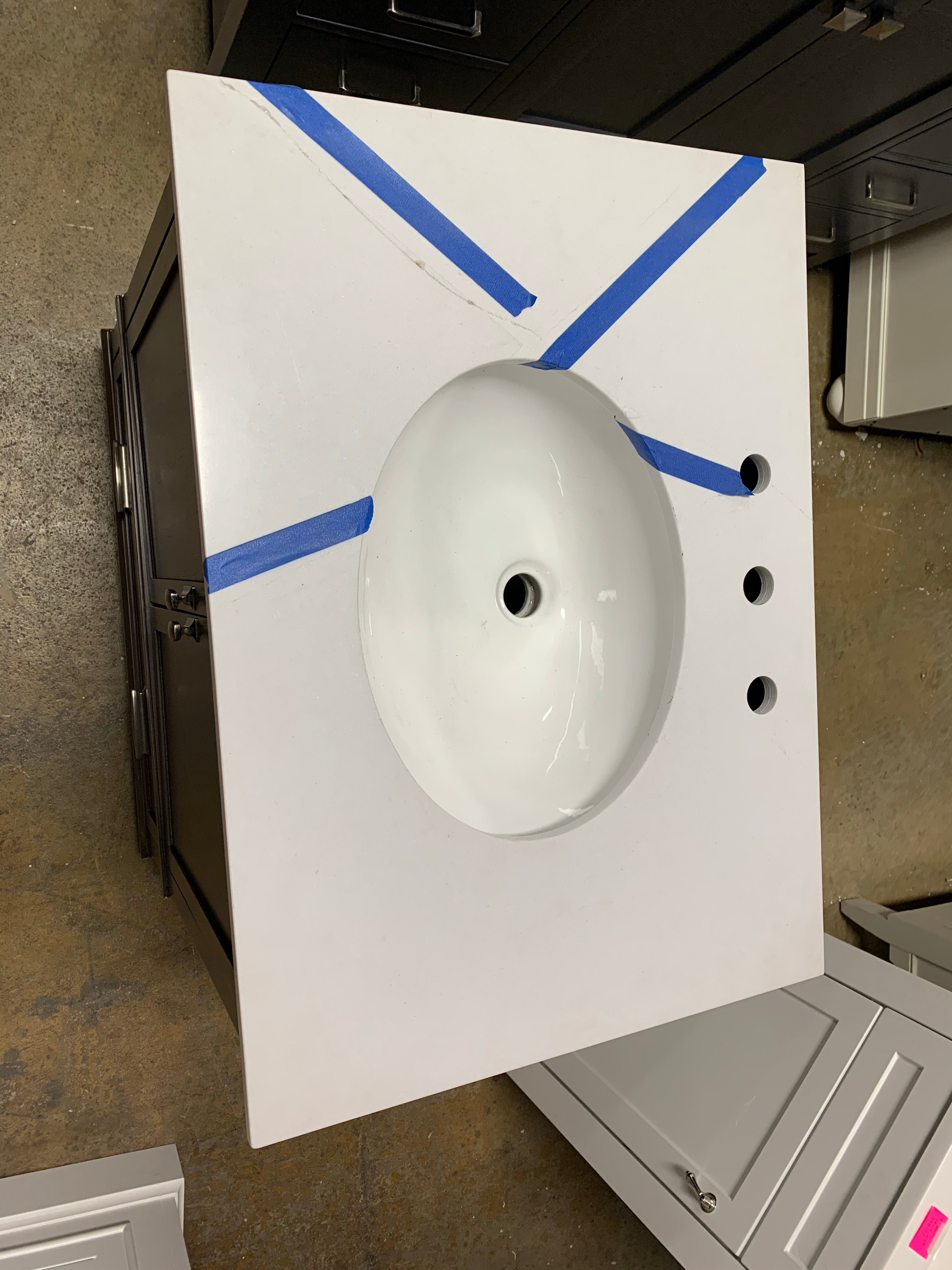 30" Brown Single Vanity *As Is*
