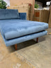 Blue Velvet Chaise Lounge *As Is*
