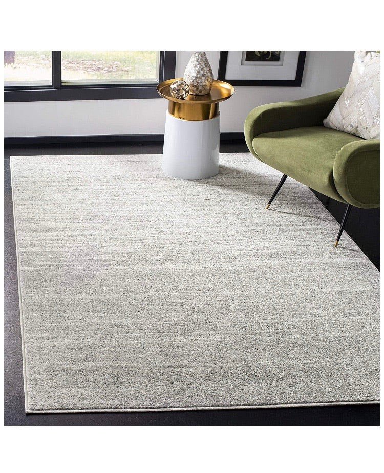 9' x 12' Modern Ombre Area Rug Light Grey/Grey CG184