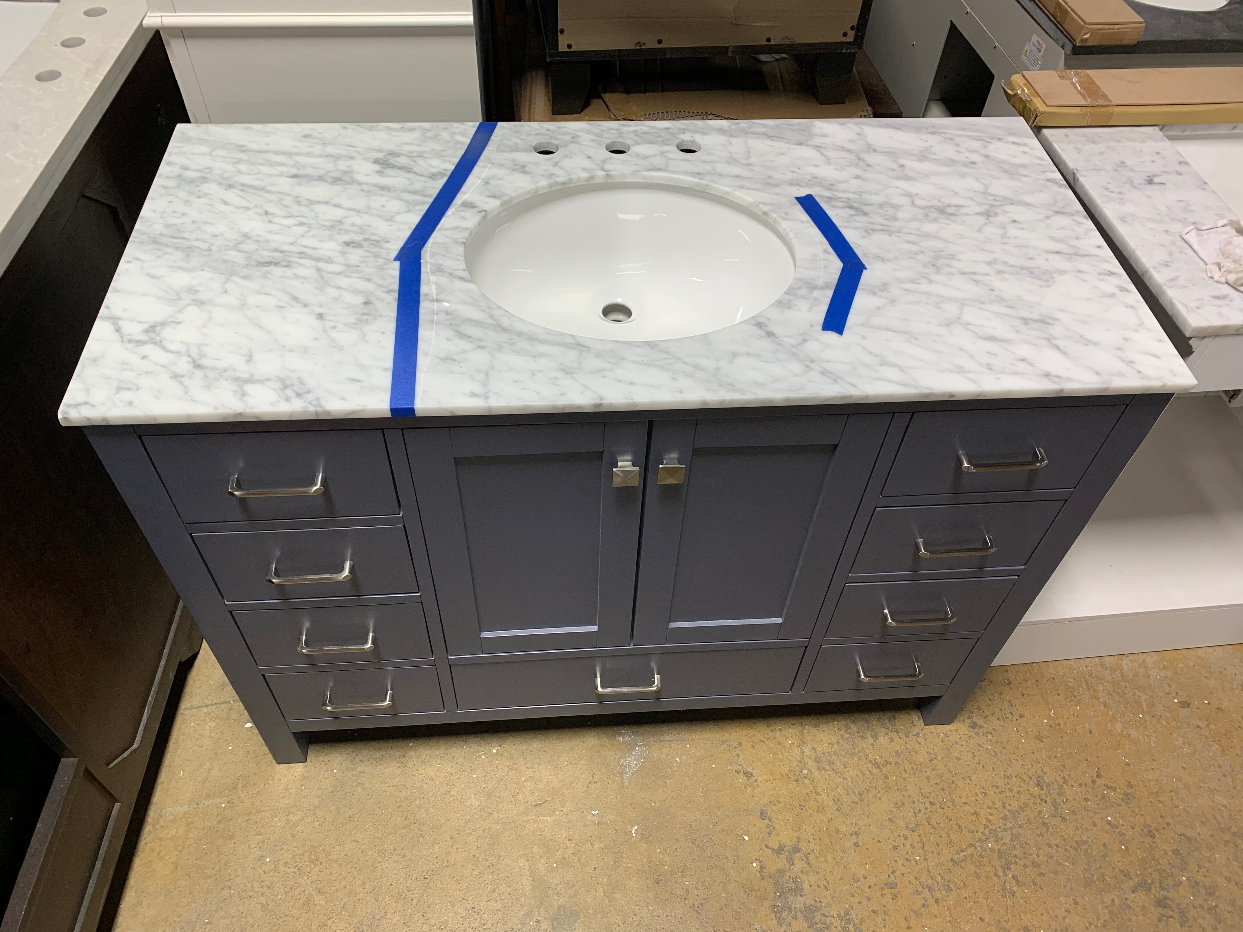 48" Grey Single Vanity