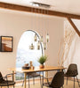Mendi Silver/Chrome Modern/Contemporary Linear LED Pendant Light CG1373