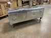 Pacific Silver Tufted Storage Bench