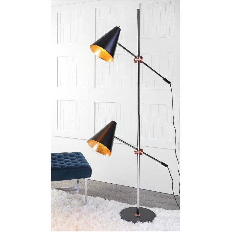 71" Reed Floor Lamp Black CG1432