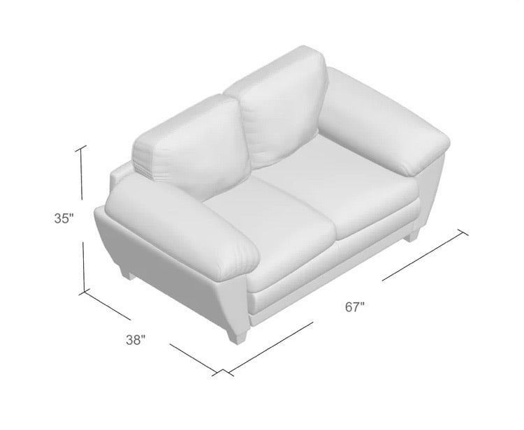Waldschmidt Microfiber / Microsuede 67" Pillow Top Arm Loveseat