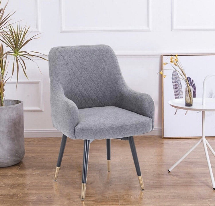 Abree Linen Upholstered Arm Chair (Set of 2) CG1101