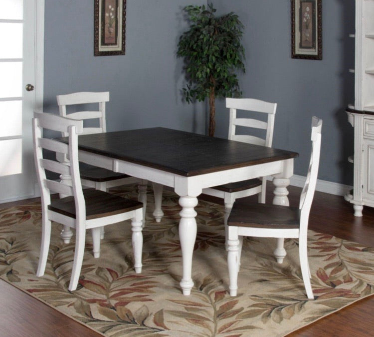 Bourbon County French Country Rectangular Extendable Dining Table