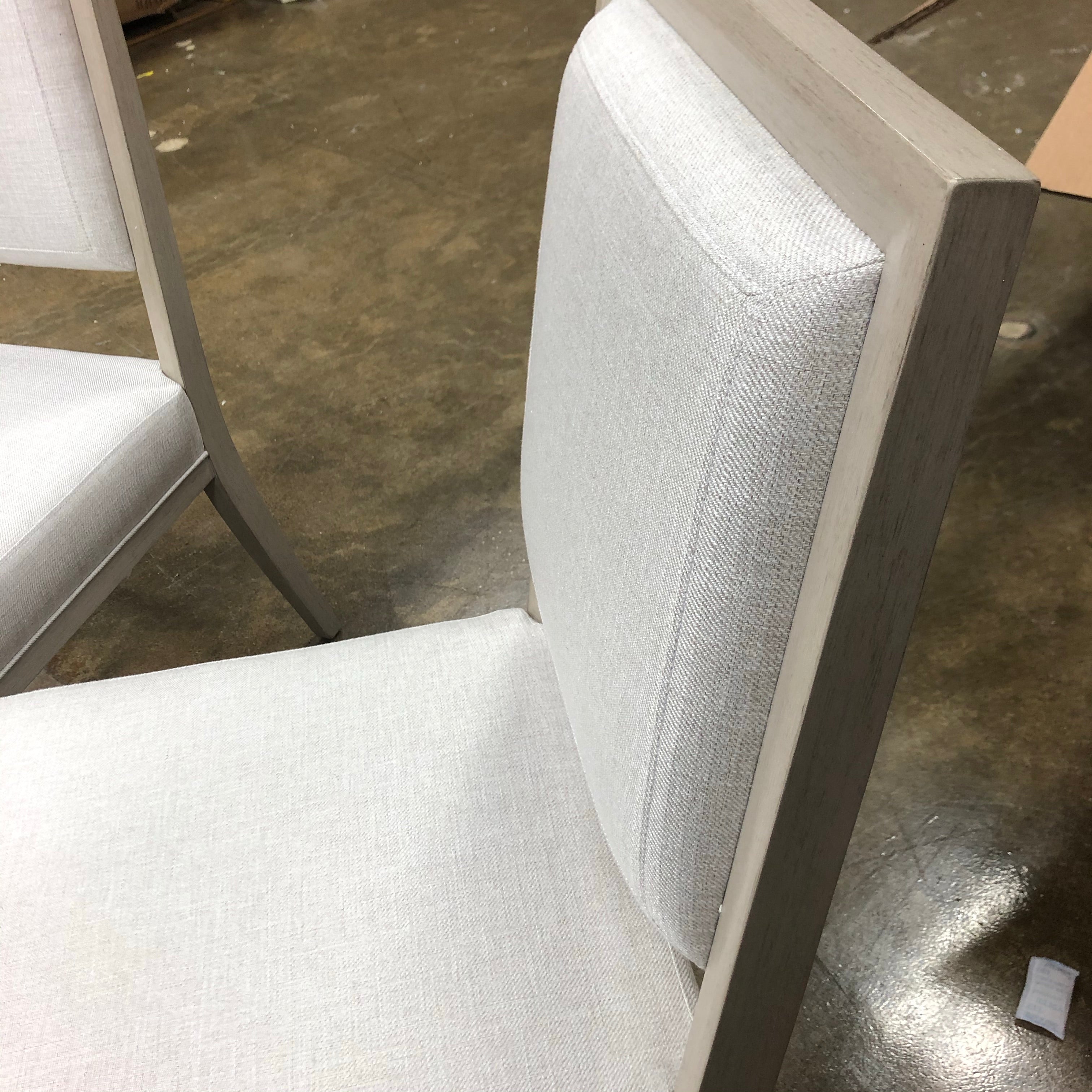 (Set of 3) Axiom Upholstered Side Chairs in Ivory