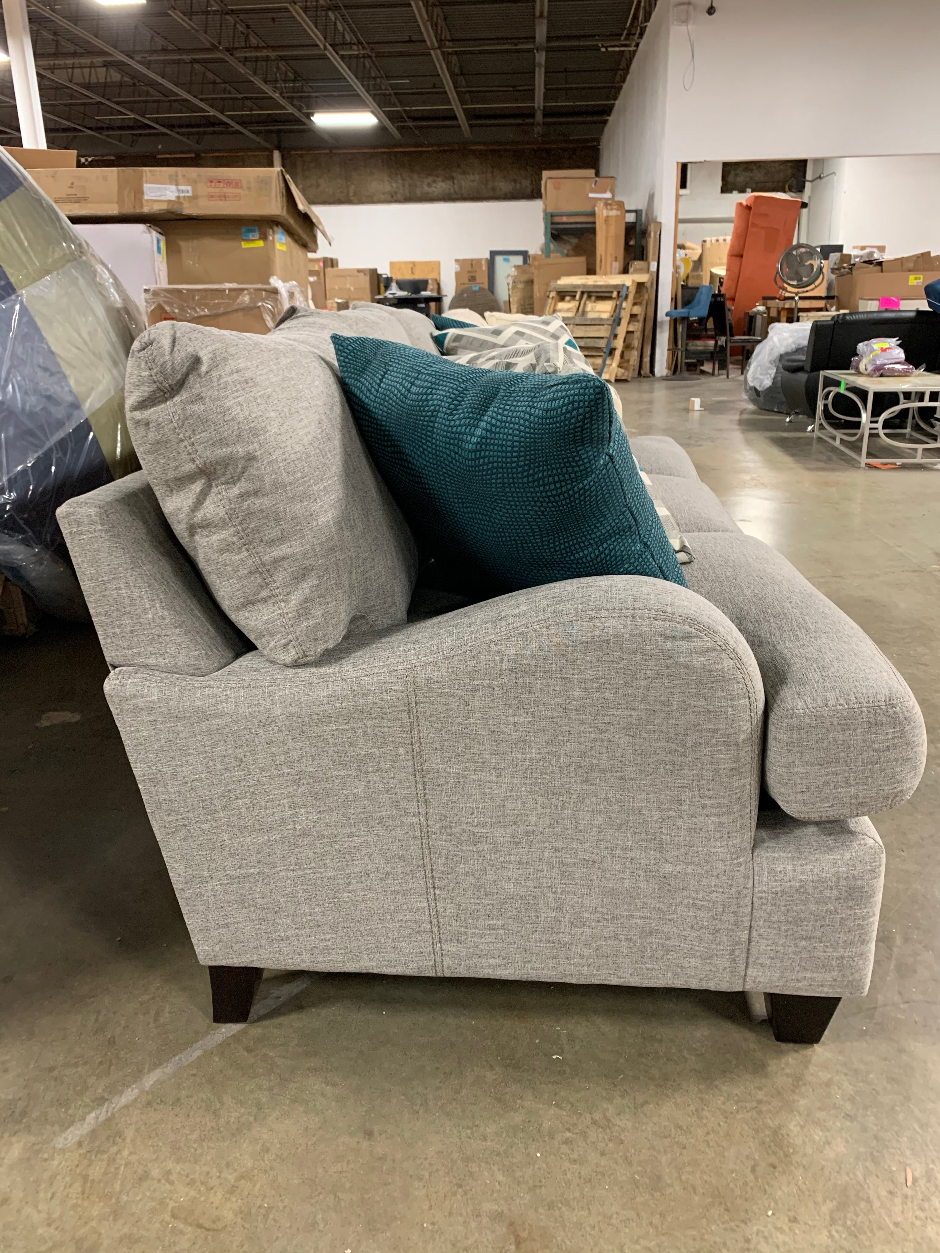 Rosalie 88" Recessed Arm Sofa