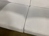 Mingle White 2 Piece Upholstered Fabric Sectional Sofa Set