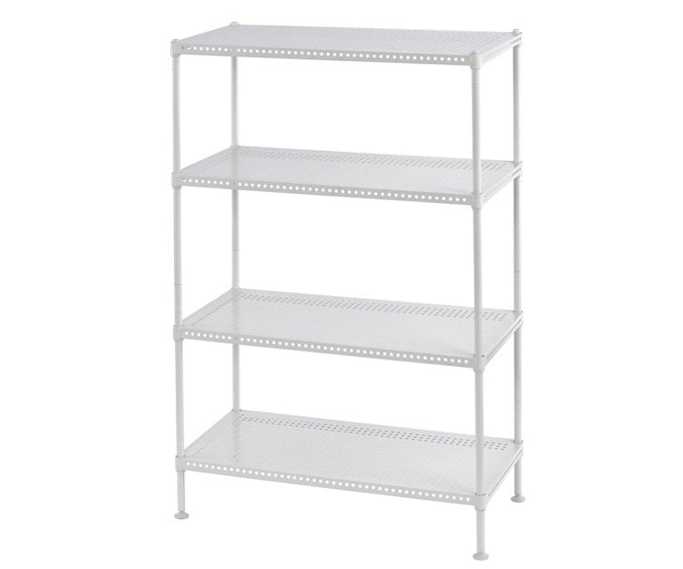 37" White Metal Shelving Unit CG683