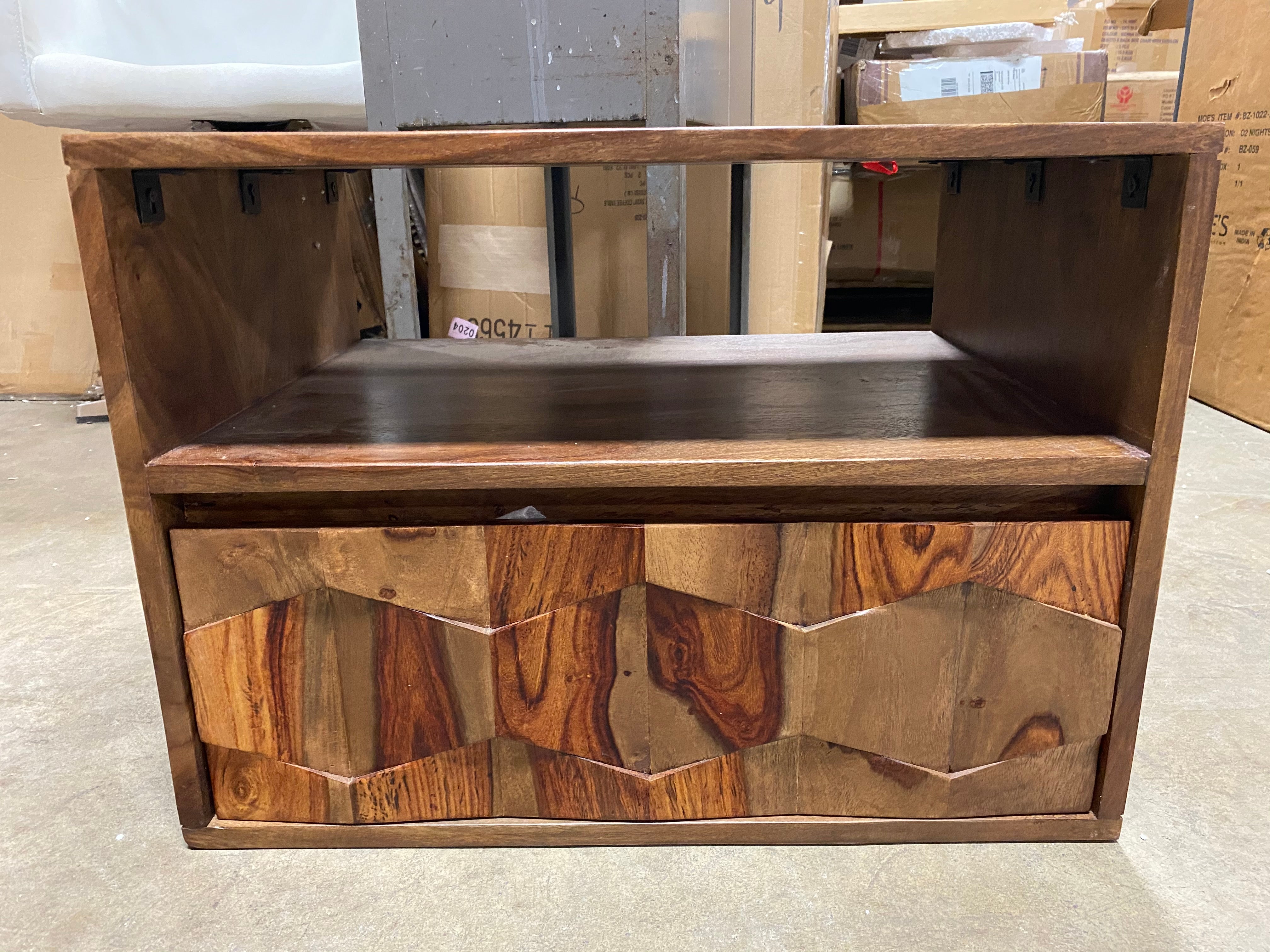 Moe's Furniture Solid Wood 1-Drawer Nightstand  #SA620