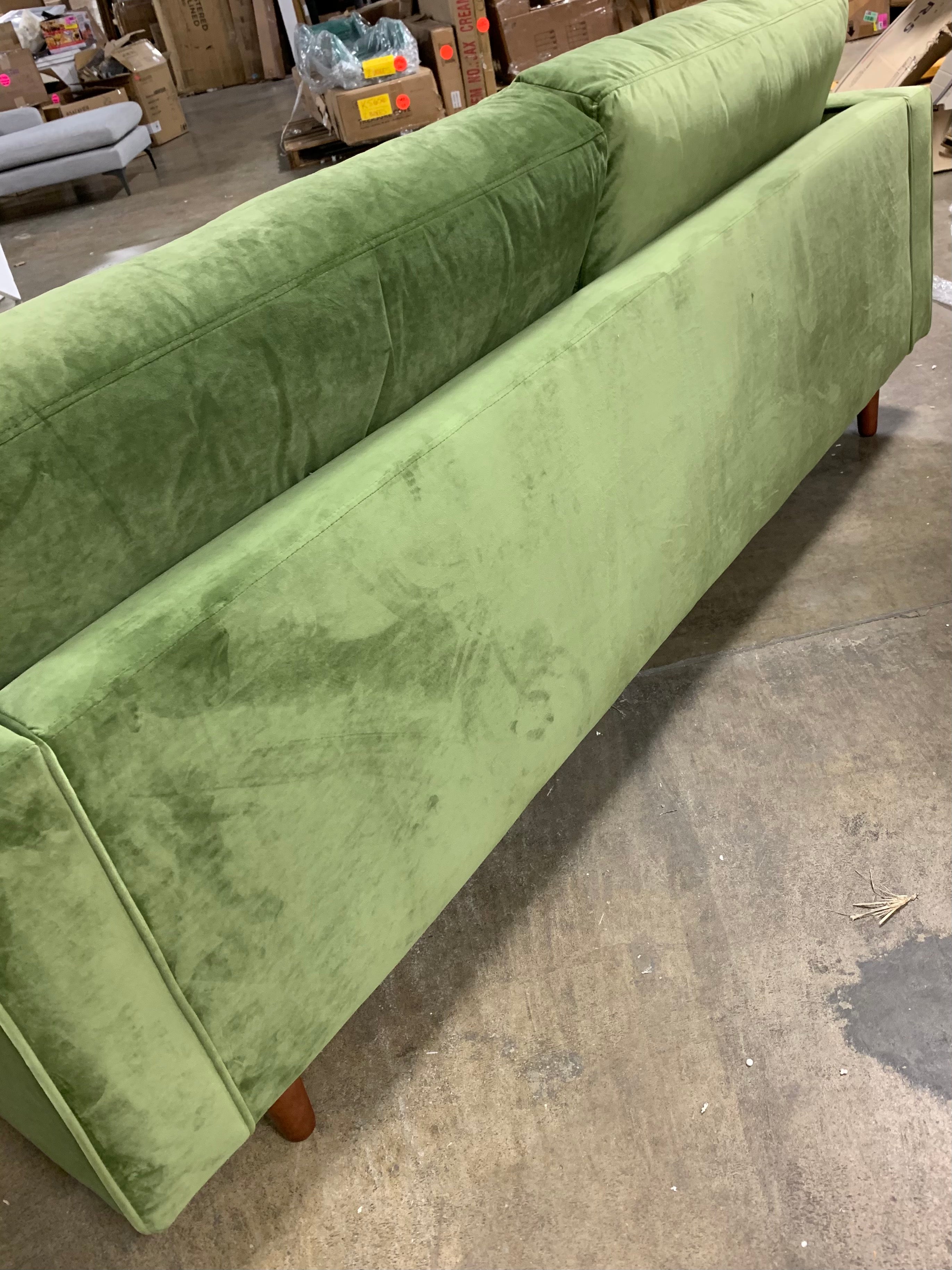 84" Ravi Velvet Square Arm Sofa