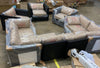 9 Piece Patio Sectional Seating Group with Club Chairs, Mocha/Tan - OP003 (9 PIECES + 24 CUSHIONS)
