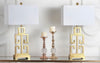 Greek 2-Piece Standard Lamp Set with Off-white Shades CG1379
