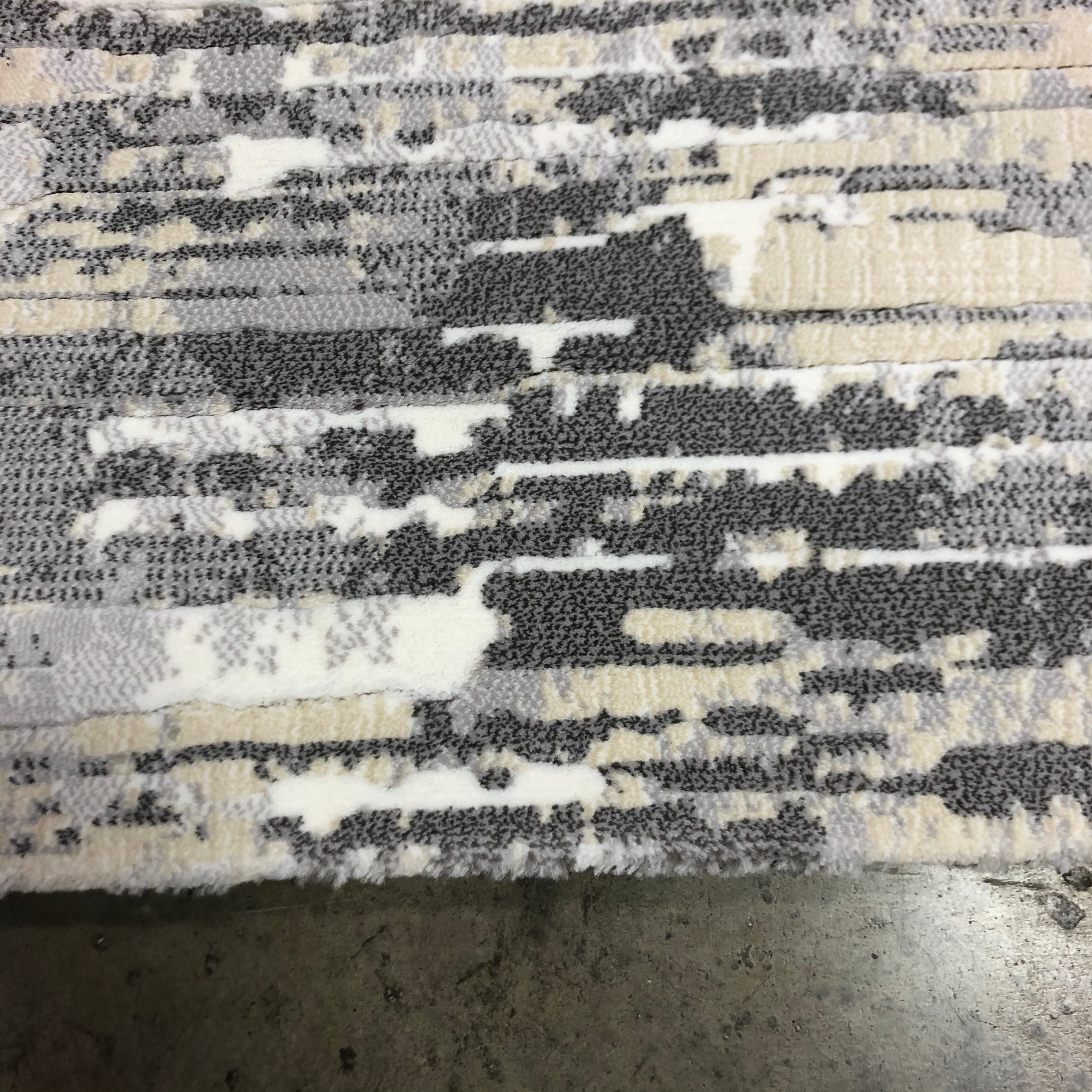 6'6"x9'6" Driggers Abstract Champagne Area Rug CG894