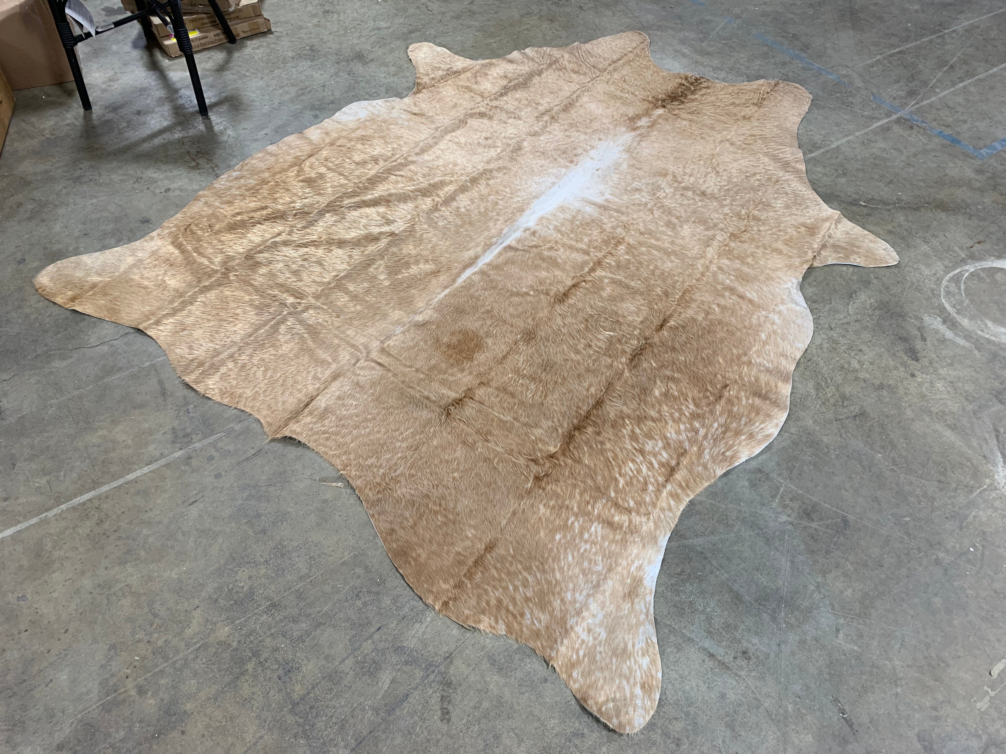 Sidmouth Cowhide Gold Area Rug #HA434