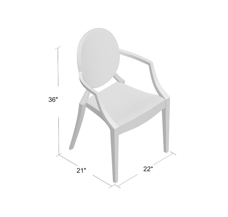 (Set of 2) Lorne Clear Armchairs CG1013