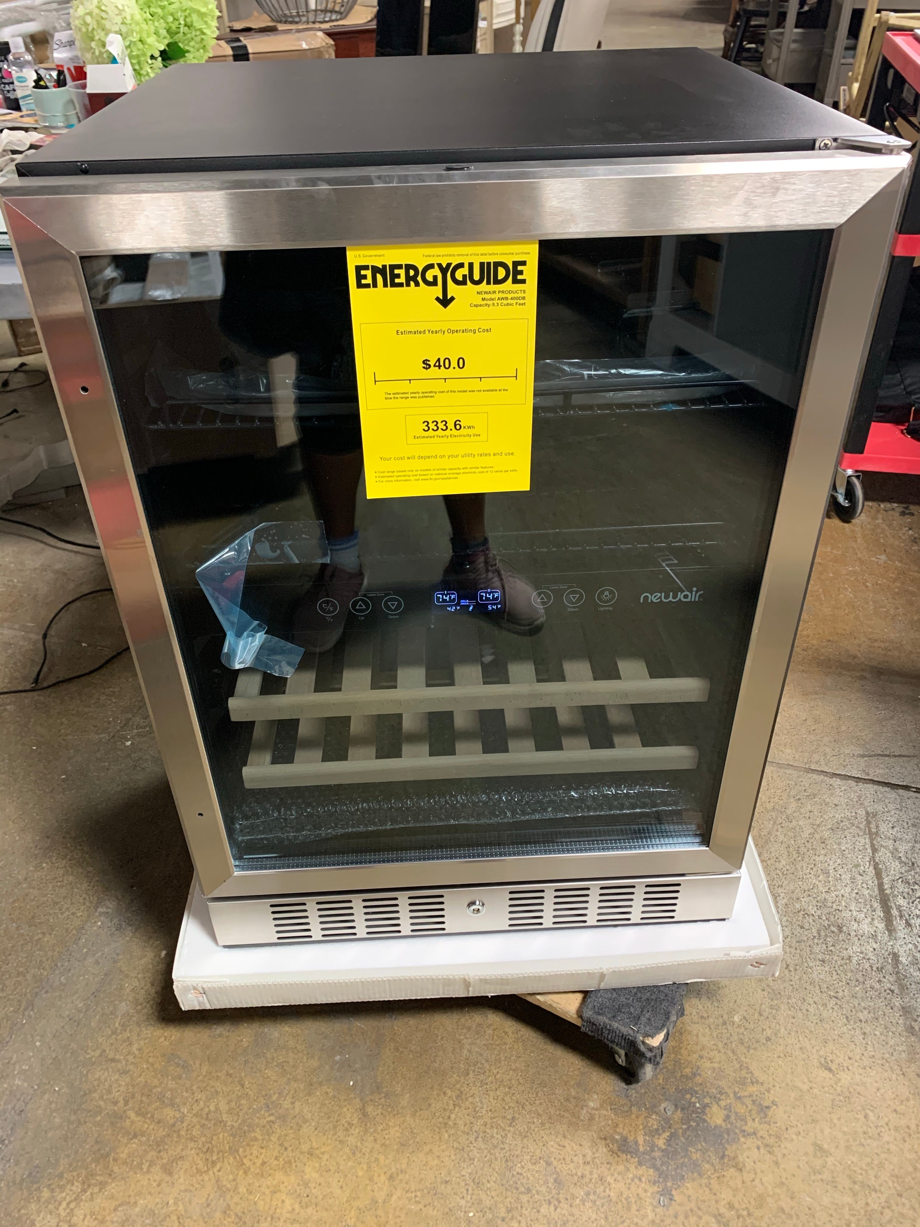 20 Bottle Dual Zone Freestanding Wine and Beverage Refrigerator #LX4330