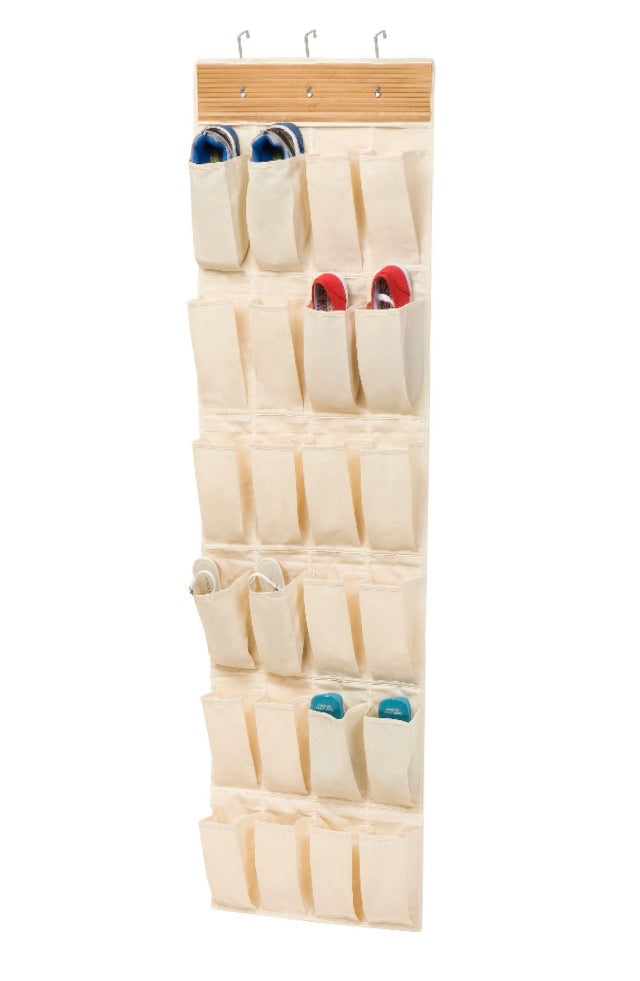 24-Pocket 12 Pair Overdoor Shoe Organizer CG1025
