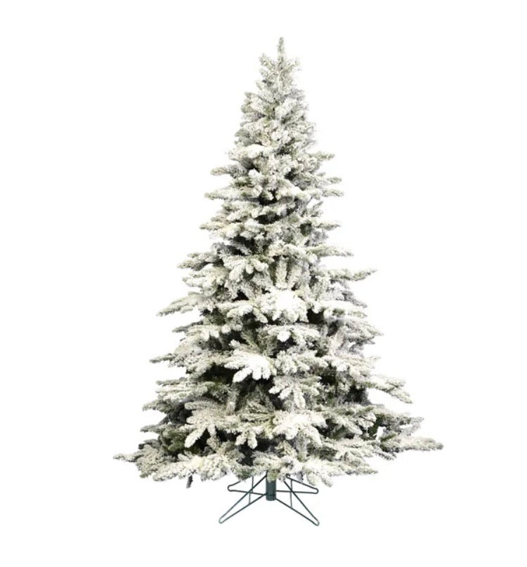 7.5' Green/White Fir Artificial Christmas Tree CG1808