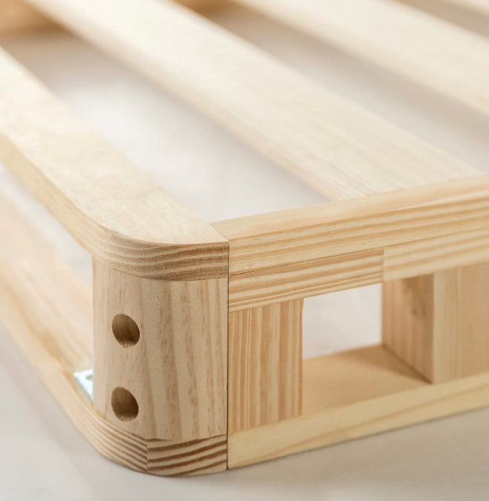 (Full) Low Profile 4" Wooden Mattress Foundation CG804