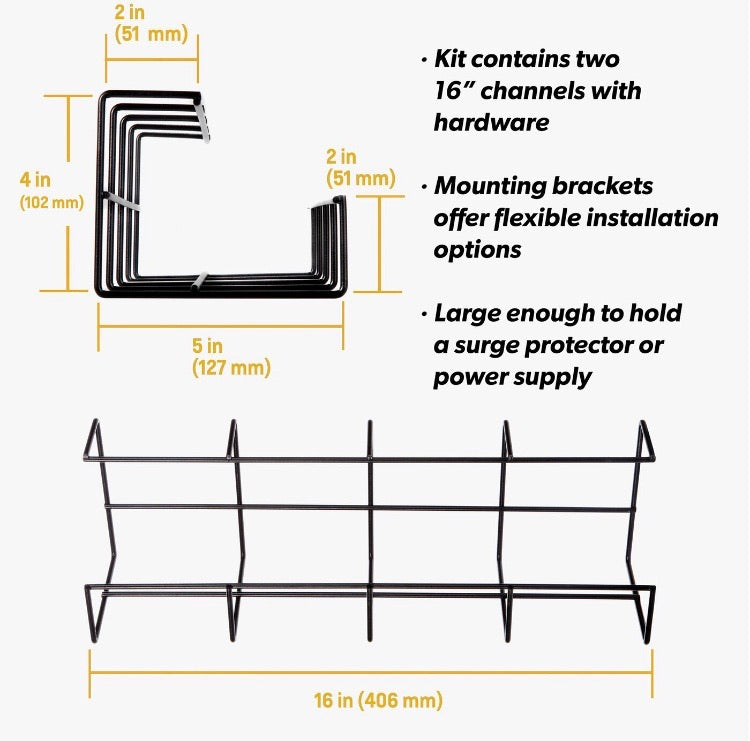 Wire Tray Desk Cable Organizer CG1519