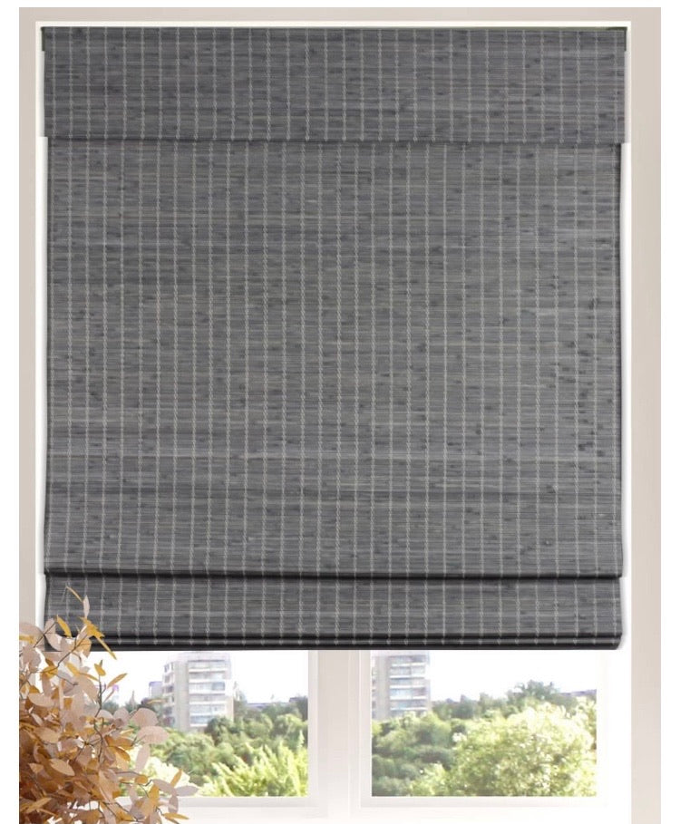 31x60" Cordless Semi-Sheer Gray-Brown Roman Shade CG1818